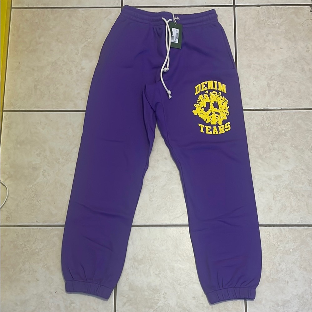 Denim Tears Purple university sweatpants